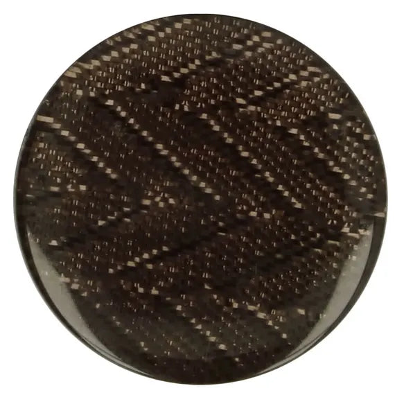 Boutons  zig zag de 25mm - marron (prix à la pièce)