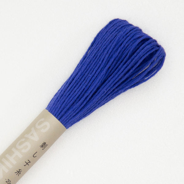 Fil sashiko de marque Olympus - Bleu roi N°23 - 20m (prix à la pièce)