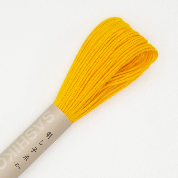 Fil sashiko de marque Olympus - jaune tournesol n°16 - 20m (prix à la pièce)