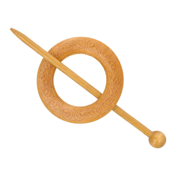 Epingle à tricot/à crochet - Bois rond dessins - 60mm