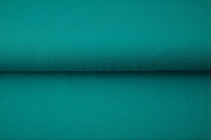 Jersey de coton uni couleur teal - S093 certifié Oeko-tex (prix pour 10cm)