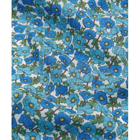 Liberty Fabrics - Tana Lawn - motif : charmian ton bleu (prix pour 10cm)