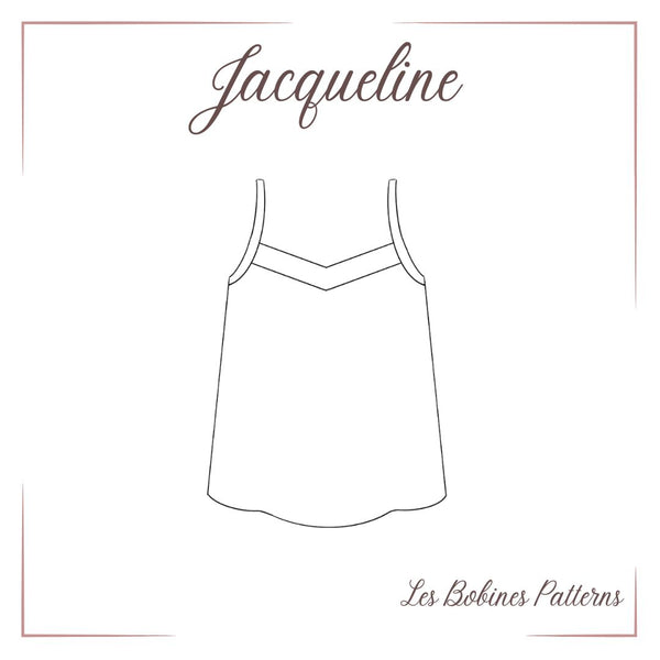 PDF - Patron digital de la blouse / top Jacqueline des Bobines Patterns du 34 au 56 (fr)
