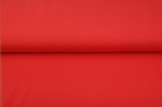 French terry brossé - rouge corail - 95% coton et 5% élasthanne Oeko-tex (prix pour 10cm)