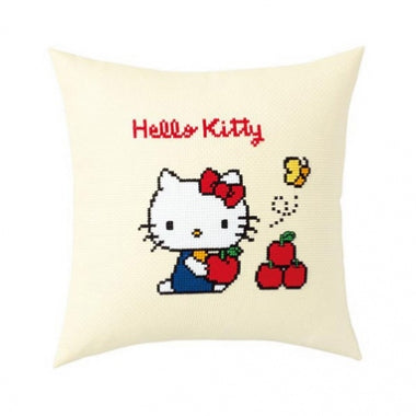 Kit à broder point de croix coussin Hello Kitty - marque Olympus (prix pour le kit)