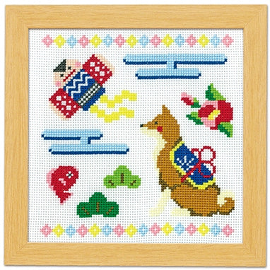 Kit à broder point de croix - Shiba inu - marque Olympus (prix pour le kit)