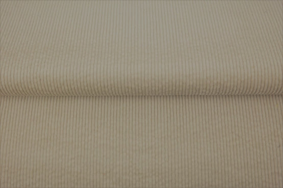 Velours grosses côtes lavé - beige - 97% coton et 3% élasthanne - Oeko-tex (Prix pour 10cm)