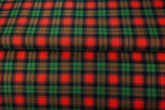 Popeline tartan certifié oeko-tex - 100% coton (prix pour 10cm)