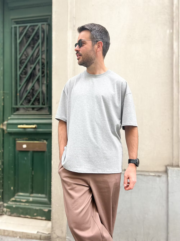 PDF - Patron digital du tee-shirt unisexe Steph de l'Atelier des premières - taille XS au XXL (fr)