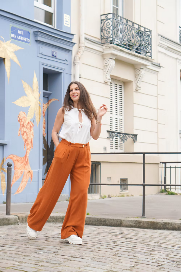 PDF - Patron digital du pantalon et short Pauline de l'Atelier des premières - taille 34 à 50 (fr)