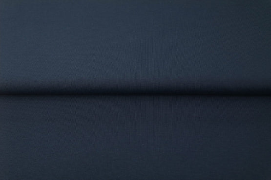 Jersey de coton uni couleur bleu foncé - S157 certifié Oeko-tex (prix pour 10cm)
