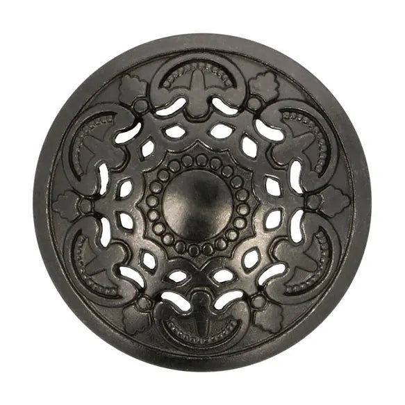 Boutons en métal canon de fusil 18mm - design italien (prix à la pièce)