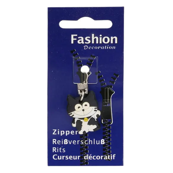 Décorations pour curseur de fermeture éclair chat souriant (prix à la ...
