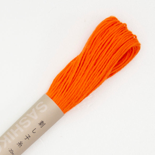 Fil sashiko de marque Olympus - Orange n°22 - 20m (prix à la pièce)
