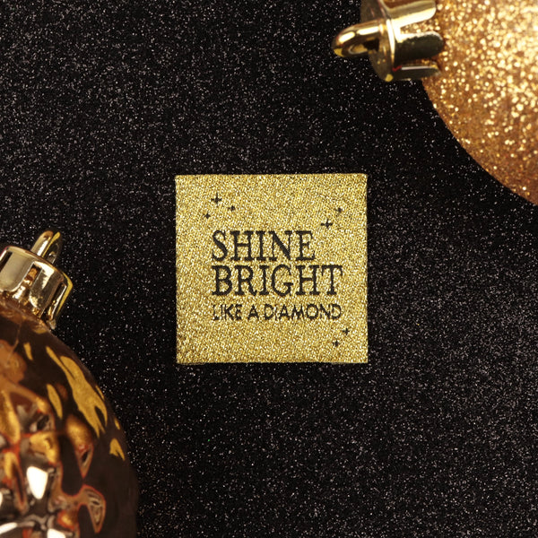 Etiquette tissée à coudre Bohin -  "Shine bright" (prix à l'unité)