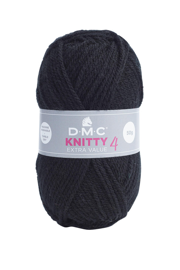 DMC - Knitty 4 - noir 965 (prix pour 1 pelote)