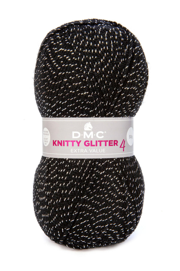 DMC - Knitty glitter noir (prix pour 1 pelote)