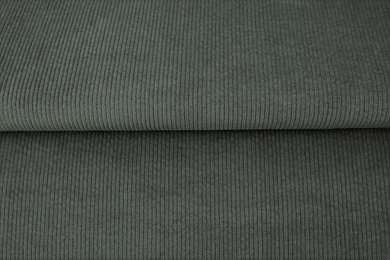 Velours grosses côtes lavé - gris 366 - 97% coton et 3% élasthanne - Oeko-tex (Prix pour 10cm)