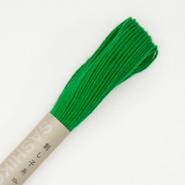 Fil sashiko de marque Olympus - vert jungle n°26 - 20m (prix à la pièce)