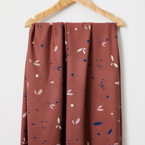 Crêpe de viscose - Petals rosewood - Eco-Vero de Mind the Maker (Prix pour 10cm)