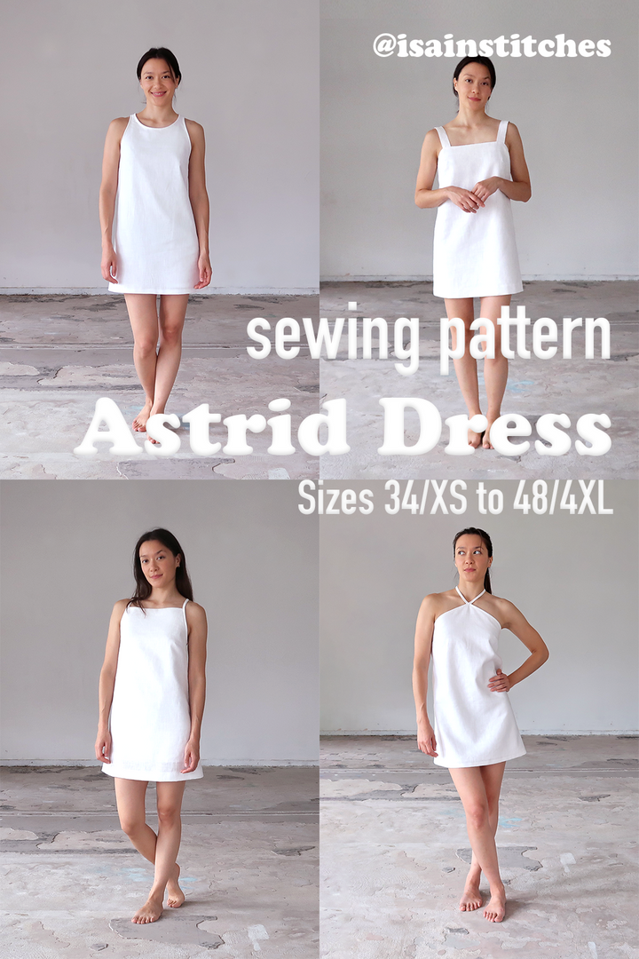 a line mini dress pattern PDF - FULL PACK