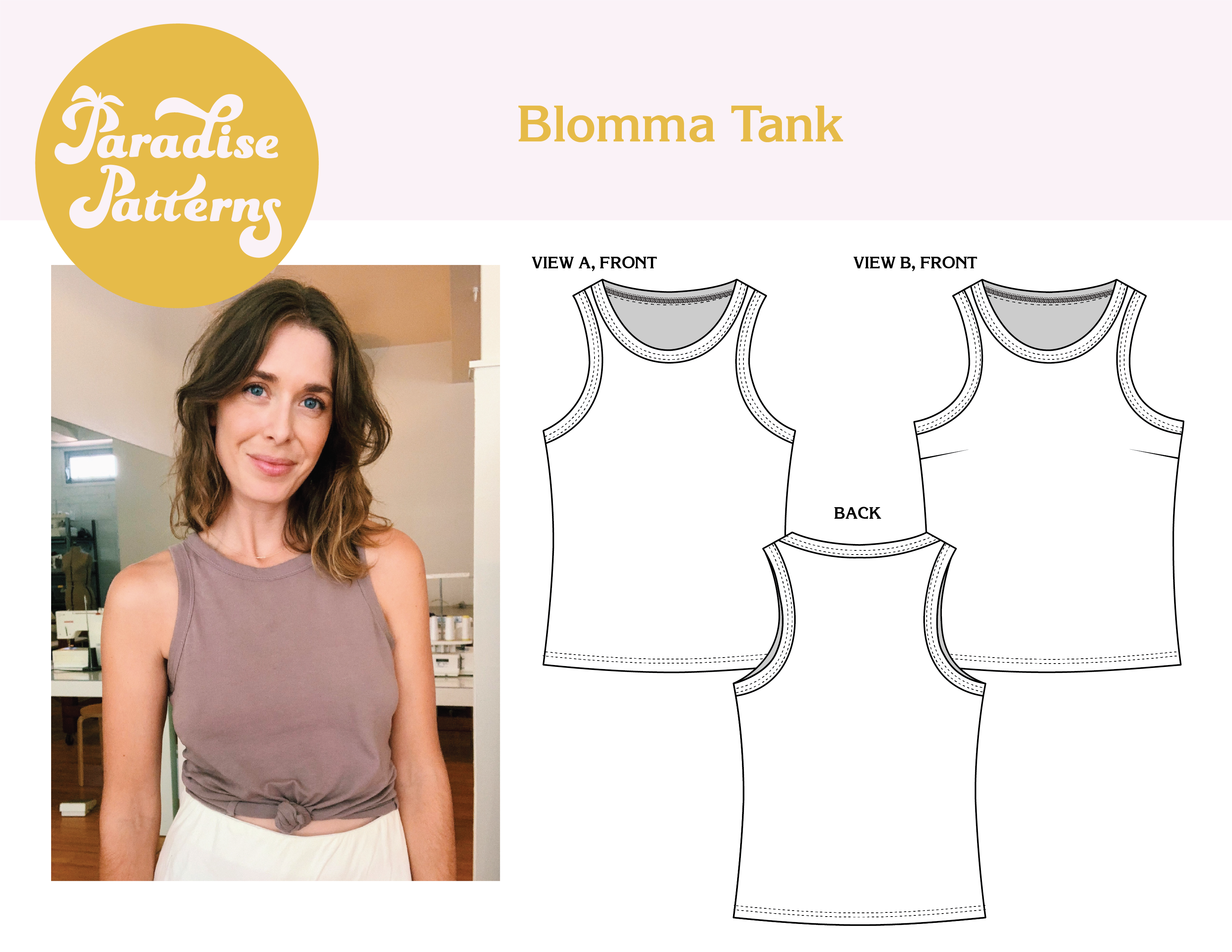 PDF - Patron digital de Blomma Tank de Paradise patterns (angl) – C'est ...