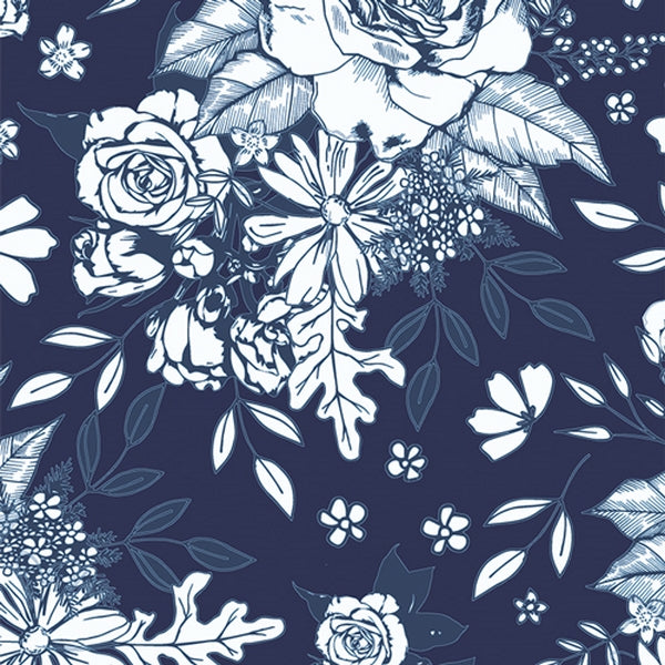 Canvas "Minuit sur toile" de Art gallery Fabrics certifié oeko-tex - 100% coton (prix pour 10cm)