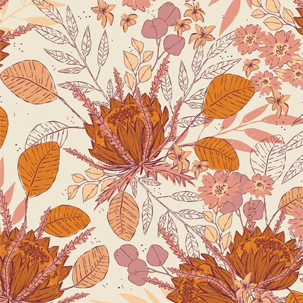 Flanelle 100% coton certifié oeko-tex de la marque Art Gallery Fabrics - Season and spices (prix pour 10cm)