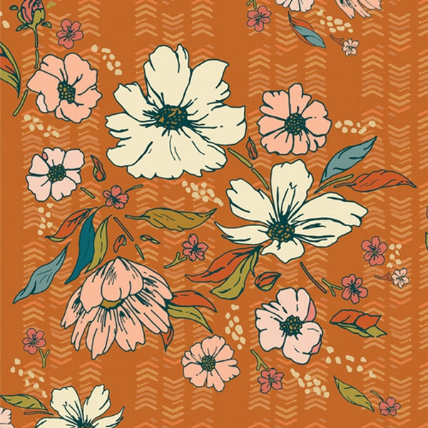 Flanelle 100% coton certifié oeko-tex de la marque Art Gallery Fabrics - Gloria (prix pour 10cm)