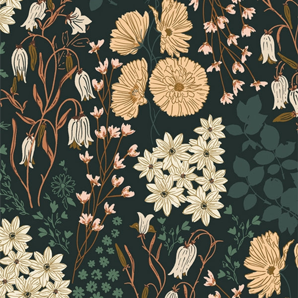 Flanelle 100% coton certifié oeko-tex de la marque Art Gallery Fabrics - wild forest (prix pour 10cm)