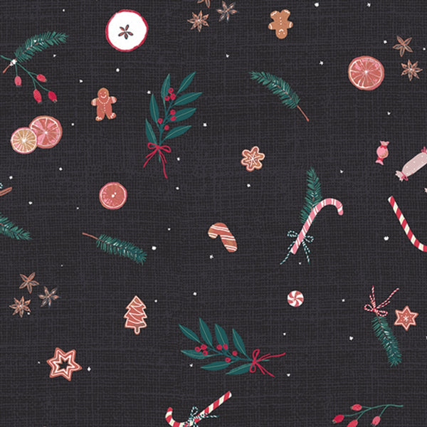 Flanelle 100% coton certifié oeko-tex de la marque Art Gallery Fabrics - Christmas time (prix pour 10cm)