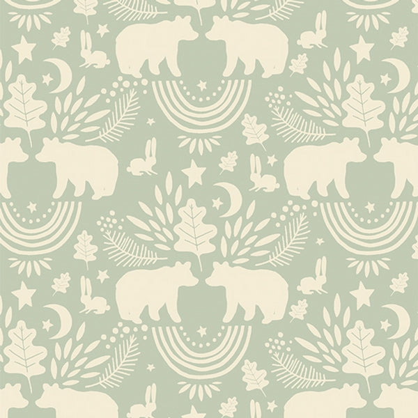 Flanelle 100% coton certifié oeko-tex de la marque Art Gallery Fabrics - Ma cabane au Canada (prix pour 10cm)