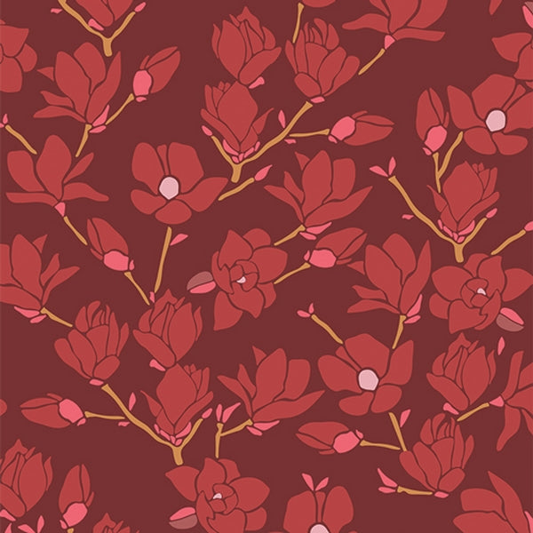 Flanelle 100% coton certifié oeko-tex de la marque Art Gallery Fabrics - magnolia (prix pour 10cm)