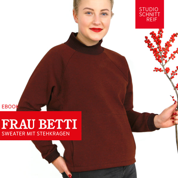 PDF - patron digital du sweat Madame Betti de Studio Schnittreif du XS au XXL (fr)