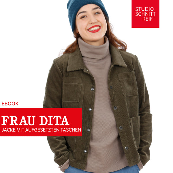 PDF - patron digital de la veste courte Madame Dita de Studio Schnittreif du XS au XXL (fr)