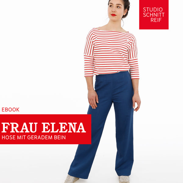 PDF - patron digital du pantalon Madame Elena de Studio Schnittreif du XS au XXL (fr)