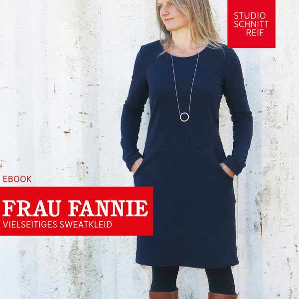 PDF - patron digital de la robe en maille Madame Fannie de Studio Schnittreif du XS au XL (fr)
