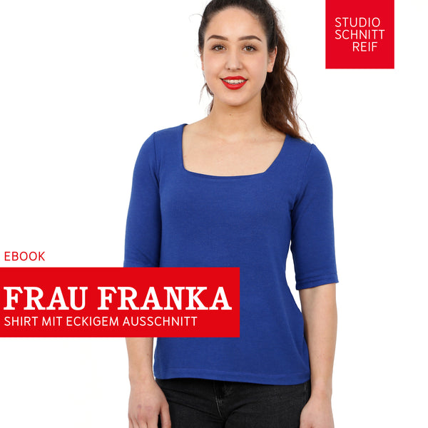 PDF - patron digital du tee-shirt Madame Franka de Studio Schnittreif du XS au XXL (fr)