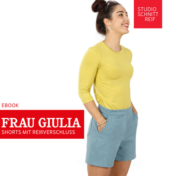 PDF - patron digital du short Madame Giulia de Studio Schnittreif du XS au XXL (fr)