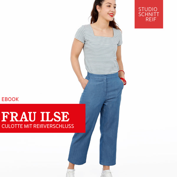 PDF - patron digital du pantalon Madame Ilse de Studio Schnittreif du XS au XXL (fr)
