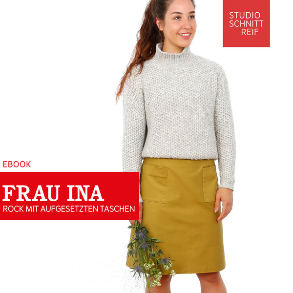 PDF - patron digital de la jupe Madame Ina de Studio Schnittreif du XS au XXL (fr)