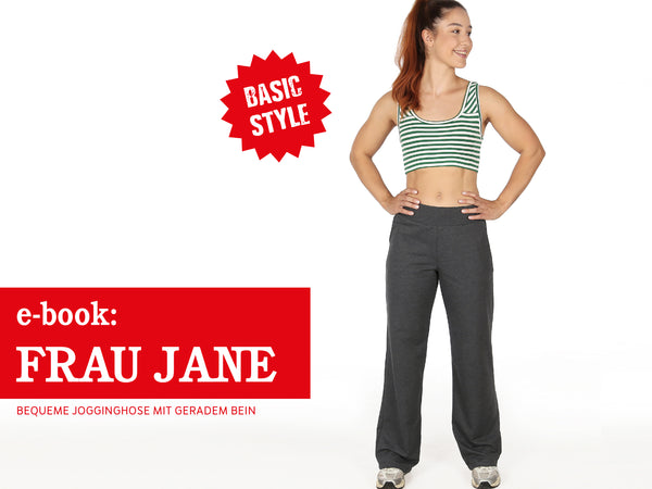 PDF - patron digital du pantalon de jogging Madame Jane de Studio Schnittreif du XS au XXL (fr)