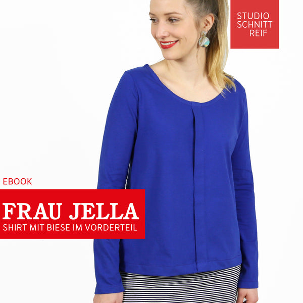 PDF - patron digital du haut en jersey Madame Jella de Studio Schnittreif du XS au XXL (fr)