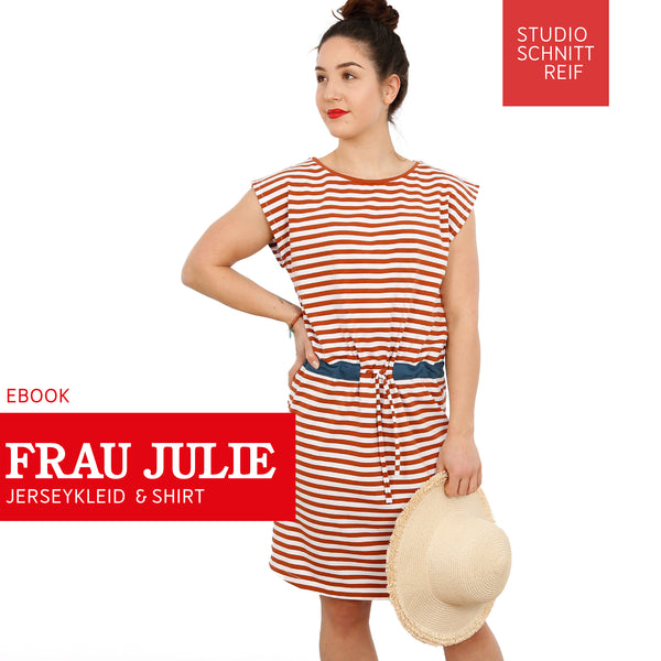 PDF - patron digital de la robe tee-shirt Madame Julie de Studio Schnittreif du XS au XL (fr)