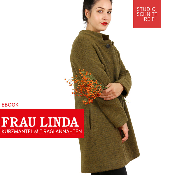 PDF - patron digital du manteau Madame Linda de Studio Schnittreif du XS au XXL (fr)