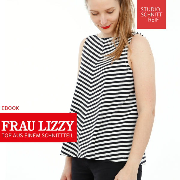 PDF - patron digital du débardeur en jersey ample Madame Lizzy de Studio Schnittreif du XS au XL (fr)