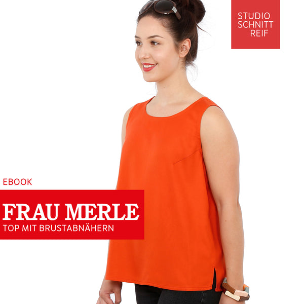 PDF - patron digital de la blouse Madame Merle de Studio Schnittreif du XS au XXL (fr)