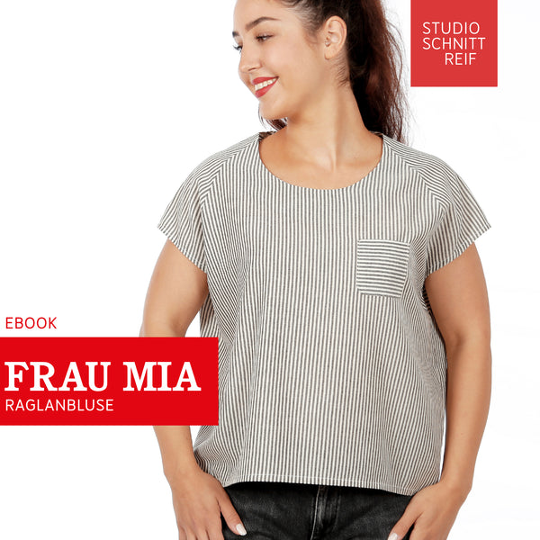 PDF - patron digital de la blouse ample Madame Mia de Studio Schnittreif du XS au XL (fr)
