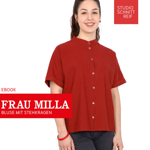 PDF - patron digital du chemisier Madame Milla de Studio Schnittreif du XS au XXL (fr)