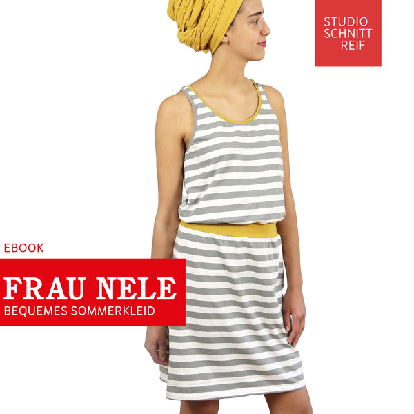 PDF - patron digital de la robe en jersey Madame Nele de Studio Schnittreif du XS au XXL (fr)